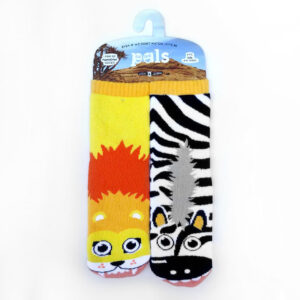 Pals Michelle Romo Lion & Zebra Socks