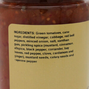 Green Tomato Relish - Ingredients
