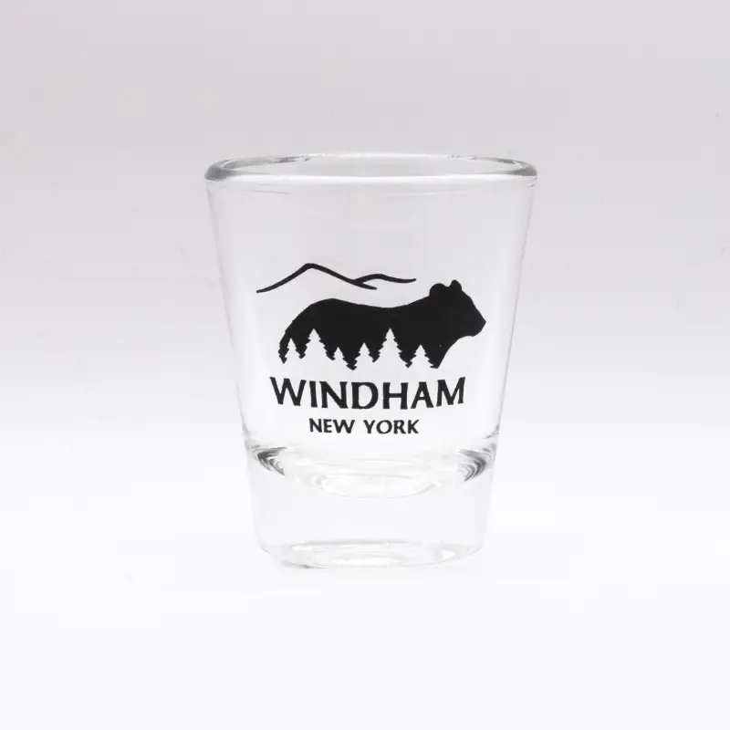 Shot Glass - clear with Bear